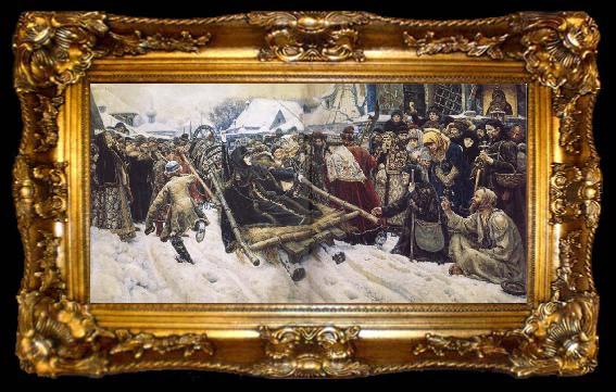 framed  Vasily Surikov Boyarina Morozova, ta009-2